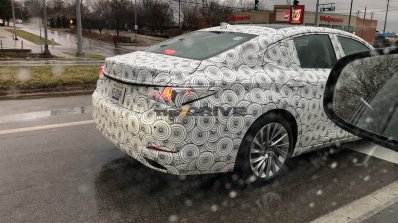 2019 Lexus ES rear three quarters spy shot