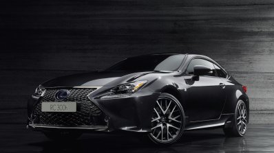 Lexus RC 300h F Sport Black Edition front three quarters