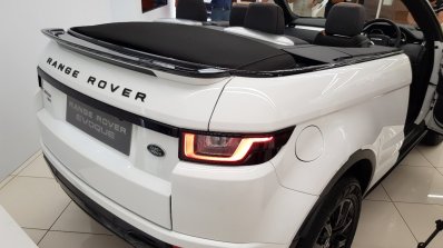 Range Rover Evoque convertible rear three quarters