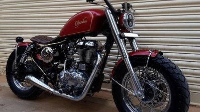 Royal Enfield Thunderbird 350 Spartan by Bulleteer Customs front angle