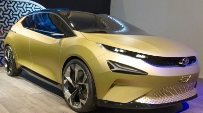 Tata 45X concept front three quarters at 2018 Geneva Motor Show