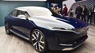 Tata EVision concept front three quarters at 2018 Geneva Motor Show