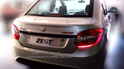 Tata Zest Premio rear angle