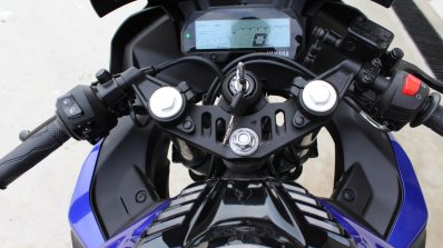 Yamaha YZF-R15 v3.0 track ride review cockpit