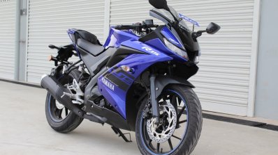 Yamaha YZF-R15 v3.0 track ride review front right quarter