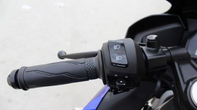Yamaha YZF-R15 v3.0 track ride review left switchgear