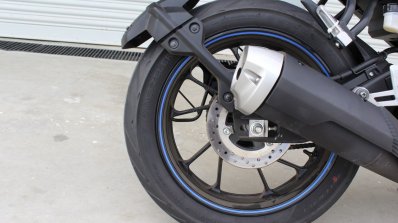 Yamaha YZF-R15 v3.0 track ride review rear wheel