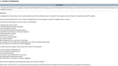 2018 Ford Everest (2018 Ford Endeavour) auto start-stop