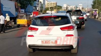 2018 Hyundai i30 spotted testing in India rear view