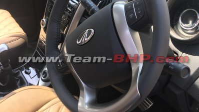 2018 Mahindra XUV500 facelift interior steering wheel