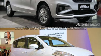 2018 Suzuki Ertiga vs. 2015 Suzuki Ertiga front three quarters