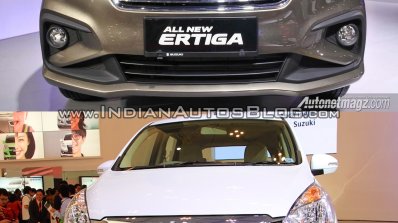 2018 Suzuki Ertiga vs. 2015 Suzuki Ertiga front