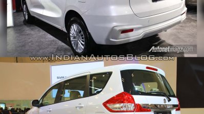 2018 Suzuki Ertiga vs. 2015 Suzuki Ertiga rear three quarters