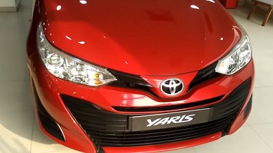 Base-spec Toyota Yaris J spotted at dealership