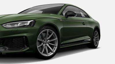 Indian-spec 2018 Audi RS 5 Coupe Sonoma Green Metallic left side