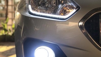 Maruti Dzire with S-Cross grille headlamp and LED fog lamp
