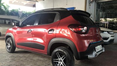 Modified Renault Kwid rear three quarters