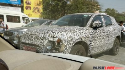 Production Tata H5X exterior spy shot