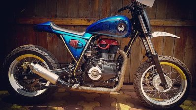 Royal Enfield Himalayan D-71 Fiddler by Bulleteer Customs right side