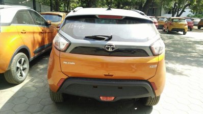 Tata Nexon AMT rear dealership stockyard