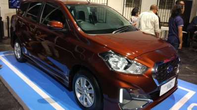 2018 Datsun GO+ (facelift) front three quarters right side live image