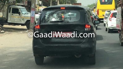 2018 Maruti Ertiga spy shot rear