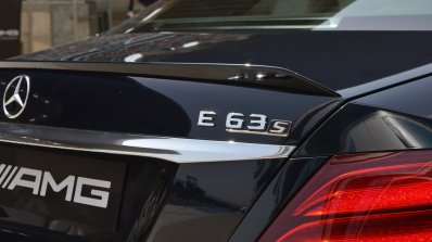 2018 Mercedes-AMG E 63 S review badge rear