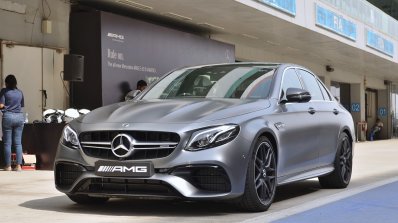 2018 Mercedes-AMG E 63 S review front three quarters view