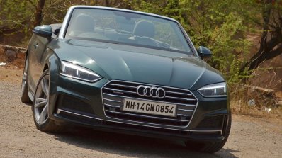 Audi A5 Cabriolet review front angle top down