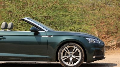 Audi A5 Cabriolet review front section side view
