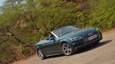 Audi A5 Cabriolet review front three quarters tilt