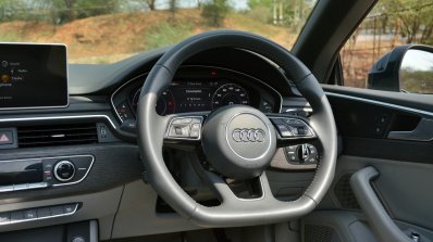 Audi A5 Cabriolet review steering wheel