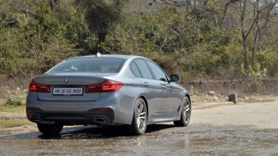 BMW 5-Series 530d review rear angle