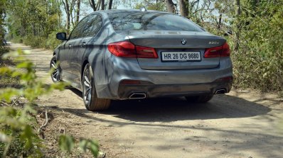 BMW 5-Series 530d review rear three quarters