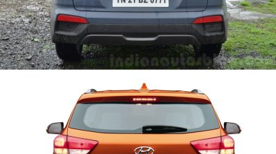 Hyundai Creta old vs new rear