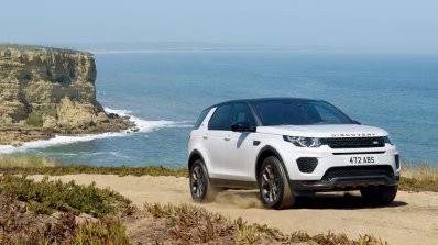 Land Rover Discovery Sport Landmark edition front three quarters scenic