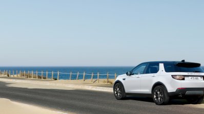 Land Rover Discovery Sport Landmark edition rear three quarters