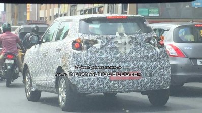 Mahindra S201 (SsangYong Tivoli based SUV) spy shot rear