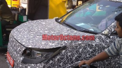 Mahindra S201 front fascia spy shot