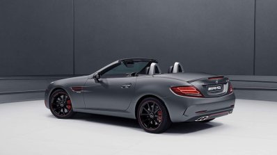 Mercedes-AMG SLC 43 RedArt rear three quarters