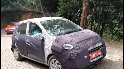 New Hyundai Santro (Hyundai AH2) spy shot front three quarters