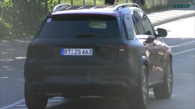 Next-gen Mercedes GLE rear three quarters spy shot