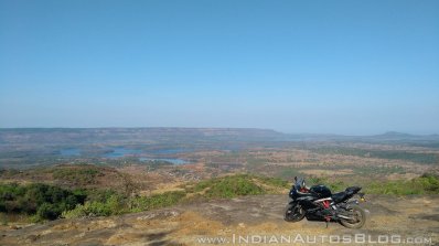 TVS Apache RR 310 Black detailed review scenic shot far