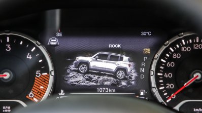 2019 Jeep Renegade Trailhawk instrument console