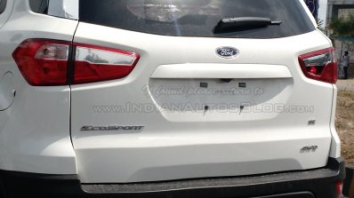 Ford EcoSport 4WD spotted testing rear close up