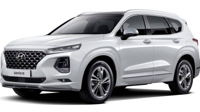 Hyundai Santa Fe Inspiration front three quarters
