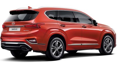 Hyundai Santa Fe Inspiration rear three quarters