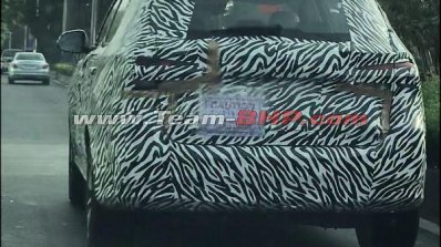 MG RX5 (Roewe RX5) rear three quarters spy shot