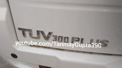 Mahindra TUV300 Plus P8 rear door badge