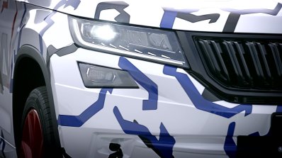 Skoda Kodiaq RS (Skoda Kodiaq vRS) headlamp teaser